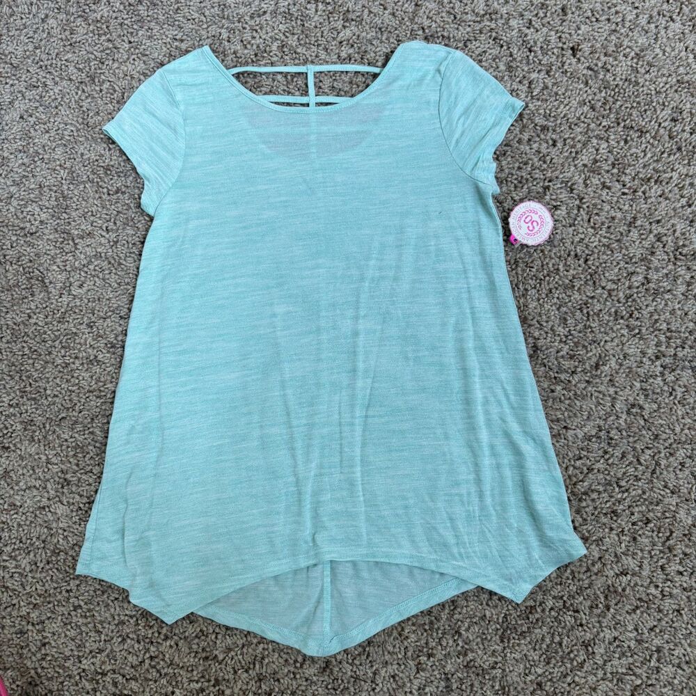 SO girl size 14 shirt NWT legging tee mint green